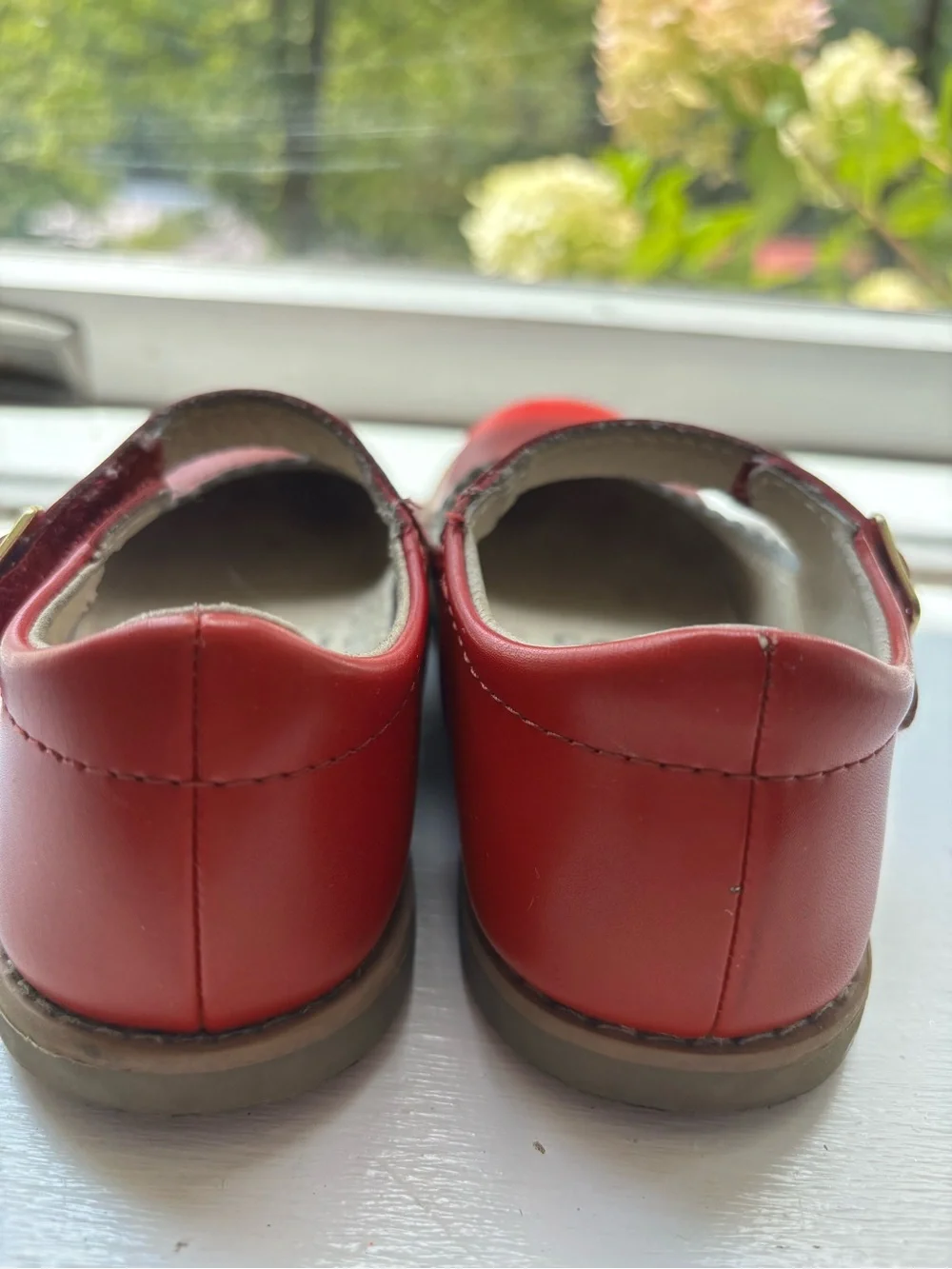 Footmates Scalloped Mary Jane (Red)